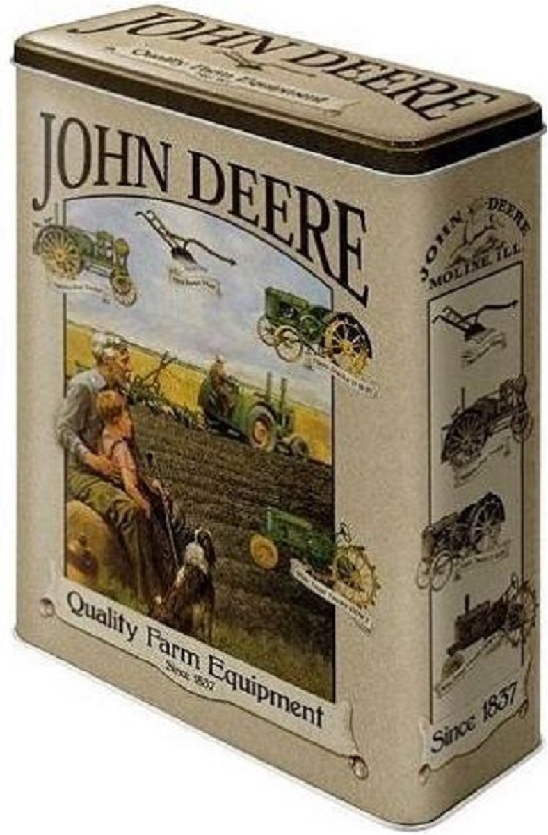 John Deere Quality Farm Equipment.​ Bewaarblik.