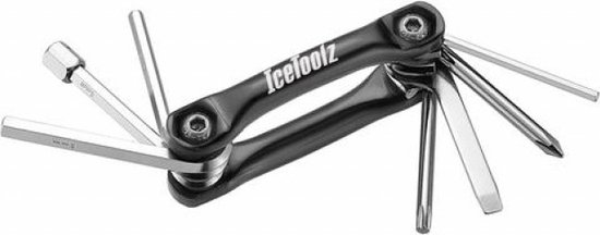 Icetoolz Multitool Urban-8 Rvs 8,5 Cm Zwart/zilver