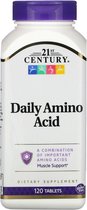 Daily Amino Acid / de 10 belangrijkste aminozuren / Zoals: Isoleusine, Leusine, Valine en Lysine / 120 stuks / 21st Century Vitamins