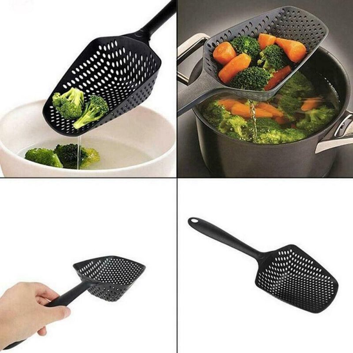 1 pièces outils de cuisine pelles filtre à soupe grande passoire cuillère  en Nylon 