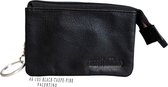 Massi Miliano Sleutel-etui Unisex Leer Zwart-taupe-rose ( A1-05-6+(81+79)