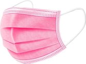 BonBini's® mondkapje kind roze - 100 stuks kinder mondkapje - 3 laags met neusbeugel roze en vrolijke printmondmasker - Chirurgisch NIET medisch