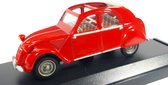 Citroën 2CV 1953 (Rood) (9cm) 1:43 Vitesse Autosalon - Modelauto - Schaalmodel - Miniatuur auto