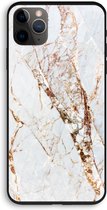 Case Company® - iPhone 11 Pro hoesje - Goud marmer - 100% Biologisch Afbreekbaar - Duurzaam - Biodegradable Soft Case - Milieuvriendelijke Print op Achterkant - Zwarte Zijkanten - Bescherming