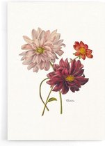 Walljar - Dahlia - Muurdecoratie - Poster