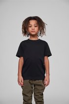 T-shirt zwart katoen kids - Build Your Brand - 146/152