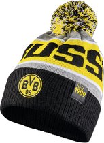 Borussia Dortmund muts met logo en pompom