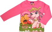 Filly Elves Meisjes Longsleeve - Roze - T-shirt met lange mouwen - Maat 116