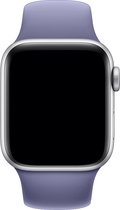 Geschikt voor Apple Watch Sportieve Siliconen Horlogebandje - 42/44/45mm - Lavendel Paars