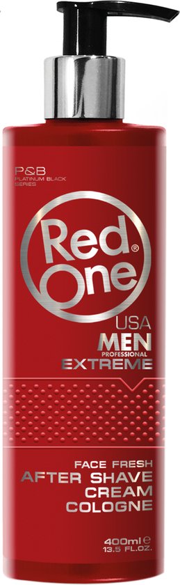 5-pack Mix Voordeelbundel Red One Aftershave Cream Cologne 400ml + Cosmeticall Stylingkam - Revitaliserend en Verkoelend - Eau de Cologne - Kolonya - Intense Frisheid - Voorkom Huidirritatie en een Branderig Gevoel - Sensationele Geurbeleving - Red One