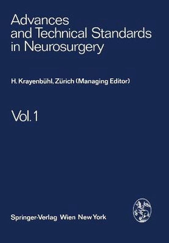 Advances and Technical Standards in Neurosurgery - cover
