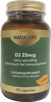 NatuCare - Vitamine D3 25 mcg - ondersteunt het immuunsysteem - 90cp