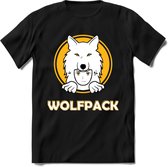 Saitama T-Shirt | Wolfpack Crypto ethereum Heren / Dames | bitcoin munt cadeau - Zwart - S