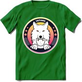 Saitama T-Shirt | Wolfpack Crypto ethereum Heren / Dames | bitcoin munt cadeau - Donker Groen - XL