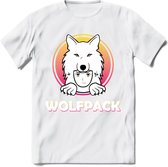 Saitama T-Shirt | Wolfpack Crypto ethereum Heren / Dames | bitcoin munt cadeau - Wit - S