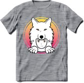 Saitama T-Shirt | Wolfpack Crypto ethereum Heren / Dames | bitcoin munt cadeau - Donker Grijs - Gemaleerd - XL