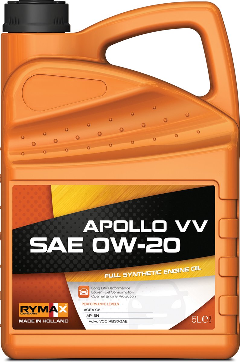 Rymax Apollo VV SAE 0W/20 Full Synthetic 5 Liter