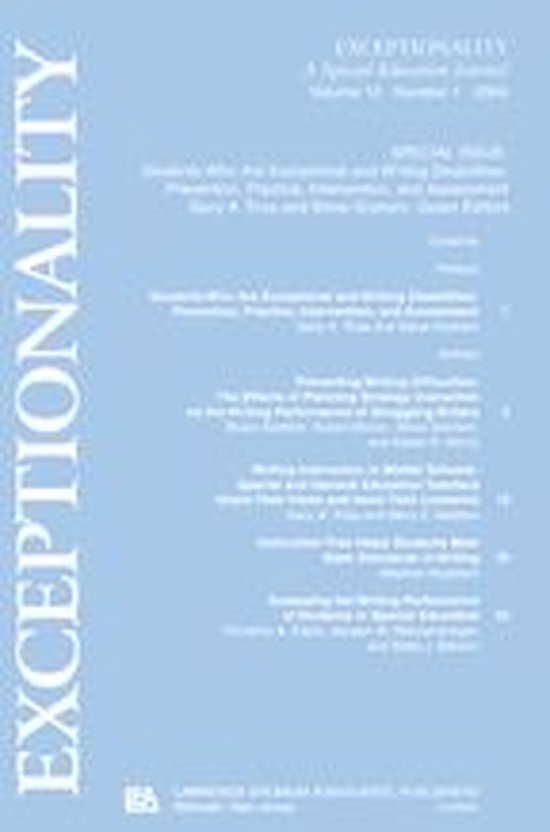 Students Who Are Exceptional and Writing Disabilities - cover