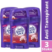Lady Speed Stick Cool Fantasy Deodorant Stick - 48H Anti Transpirant Deo Stick - Anti Witte Strepen - Bestverkochte Deodorant Vrouw - 3X45g