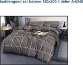 beddengoed set katoen 180x200 4 delen A-6348