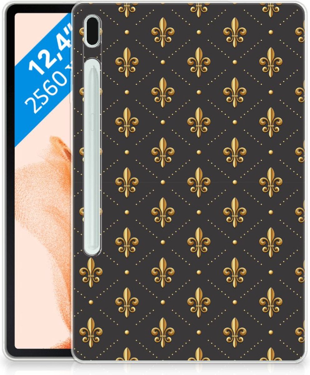 Samsung Galaxy Tab S7FE Hippe Hoes Franse Lelie