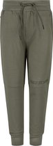 Daily7 jongens joggingbroek met logo op de knie Army Grey