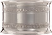 Rond de serviette Daniel Crégut ' Empire 2 Rangs' - métal argenté - Ø 4,5 cm H 3 cm