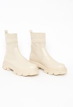 LOLALIZA Boots met sleehak - Beige - Maat C38