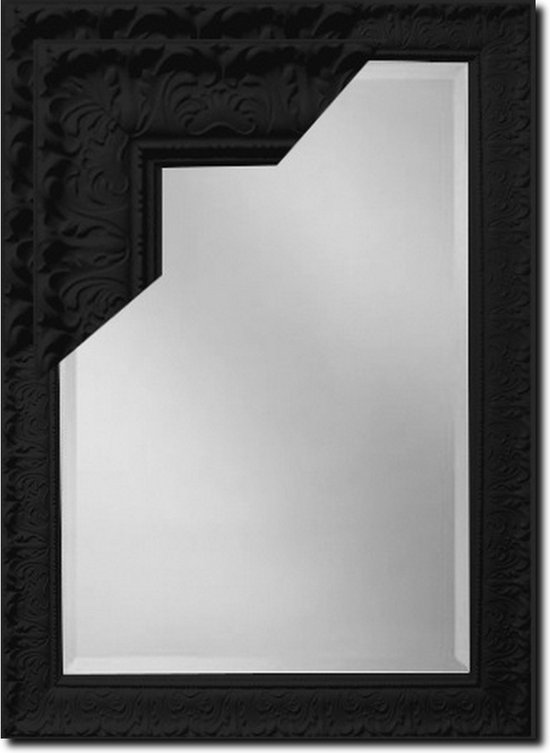 Barokke spiegel Sergio Hooglans zwart
