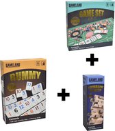 Mega Combi Set Tumblin' Tower / Rummy / 4 in 1 Game Set
