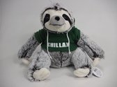 knuffel luiaard met hoodie superzacht 30 cm