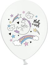 9 Ballonnen Unicorn Make a Wish and Rainbow - ballon - unicorn - eenhoorn - decoratie - verjaardag - birthday - regenboog