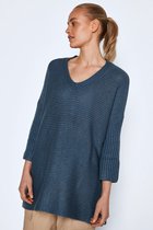 Noisy may Trui Nmvera 3/4 Light V-neck Knit 27020083 China Blue Dames Maat - S