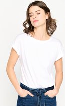 LOLALIZA Basic T-shirt - Wit - Maat XS