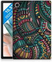 Tablethoesje Samsung Galaxy Tab A8 2021 TPU Back Case Aztec met doorzichte zijkanten
