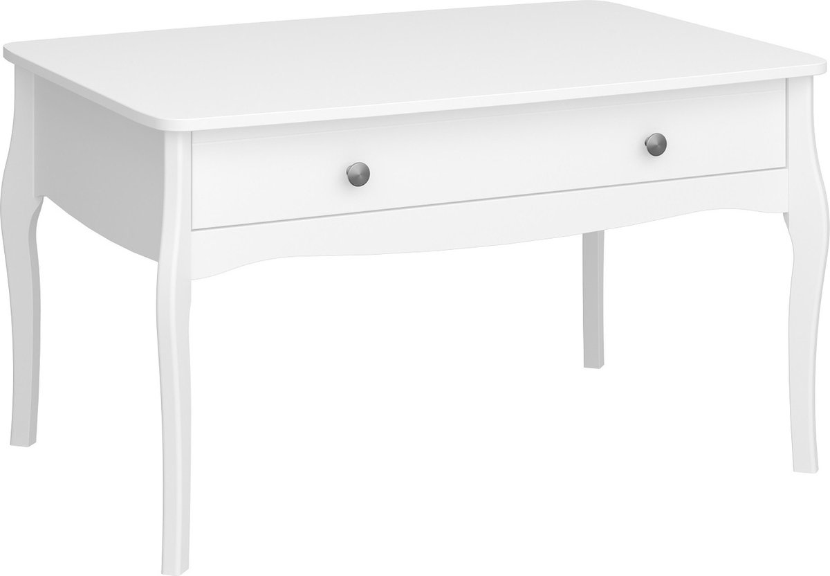 Salontafel Baroque 98 cm breed in wit