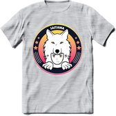 Saitama T-Shirt | Wolfpack Crypto ethereum Heren / Dames | bitcoin munt cadeau - Licht Grijs - Gemaleerd - S
