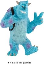 Bullyland - Disney Monsters University Sulley -  taart topper decoratie 6 x 4 x 7,5 cm (lxbxh)