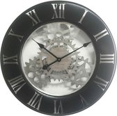 Wall clock close vintage mechanical gear clock dia 63x4.5cm