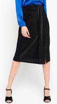 LOLALIZA Sarong rok in lurex - Zwart - Maat S