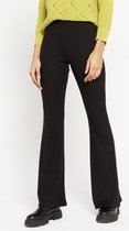 LOLALIZA Flared broek - Zwart - Maat XL