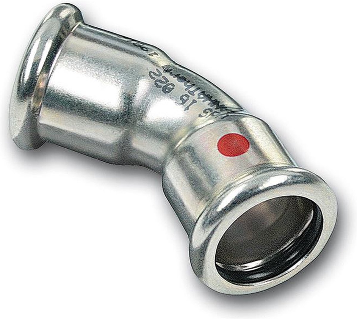 Sanha Persbocht – 15 mm Pers – 45° – Gegalvaniseerd Staal