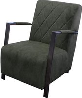 Industriële fauteuil Isabella | velours Adore Hunter groen 156 | 65 cm breed