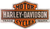 Harley-Davidson Nostalgic Bar & Shield Logo Metalen Bord