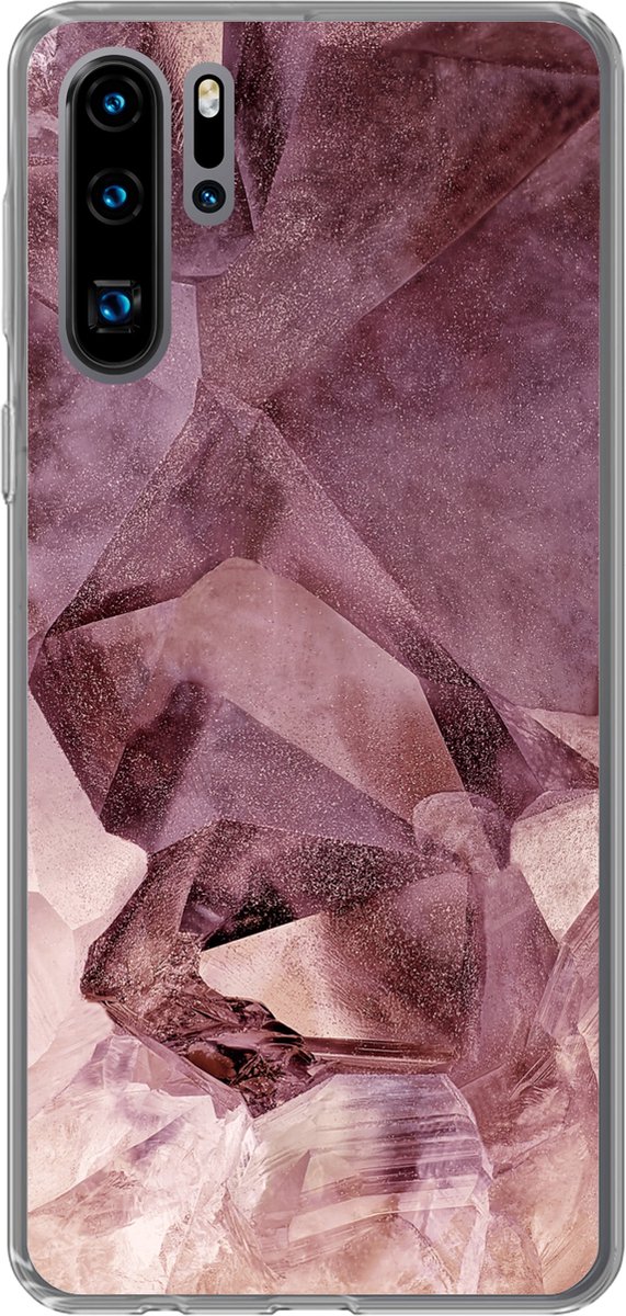 Telefoonhoesje Geschikt voor Huawei P30 Pro hoesje - Kristallen - Natuurstenen - Edelstenen en mineralen - Siliconen Telefoonhoesje Telefoonhoesje