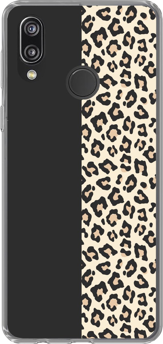 Telefoonhoesje Geschikt voor Huawei P20 Lite (2020) hoesje - Dieren - Patroon - Panter - Siliconen Telefoonhoesje Telefoonhoesje
