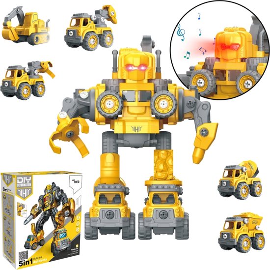 Transformers 5-en-1 Jouets Building Kit - Reconstruisez 5 Autobots en 1  Super Robot | bol.com
