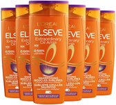 Bol.com L'Oréal Paris Elsève Extraordinary Oil Sublieme Krullen shampoo - 6 x 250 ml - Voordeelverpakking aanbieding