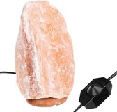 Elektrische Zoutlamp - Himalayazout Dimbaar 3-5 KG - Home Lamp - Verlichting - Lampen - Zoutlampen - Zoutsteen Lamp - Nachtlamp - Tafellamp - Salt Lamp - Inclusief Snoer Met Schakelaar - Auth