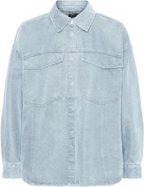 Vero Moda Blouse Vmpaloma Ls Oversized Shirt Ga Noos 10258236 Light Blue Denim Dames Maat - S